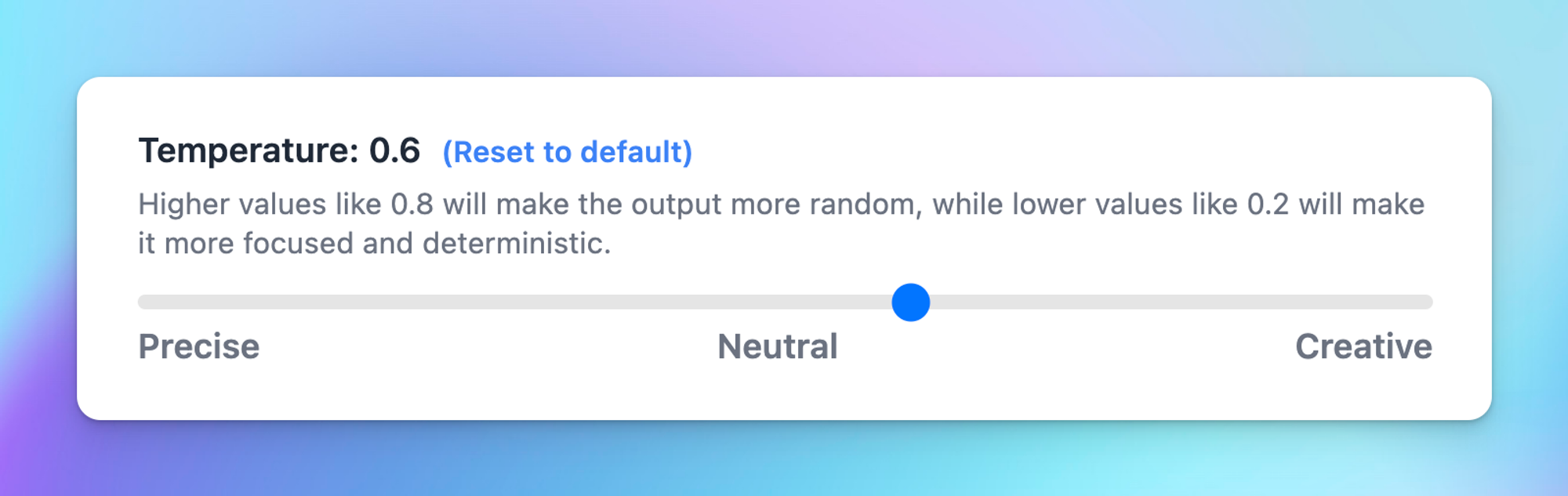 Temperature low example